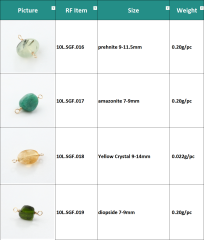 14K Gold Filled Irregular Colored Gemstones Connector