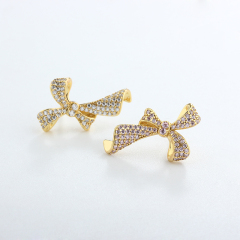 925 Sterling Silver Big Bow Earrings Studs