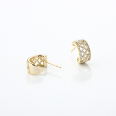 925 Sterling Silver CZ Earrings Studs