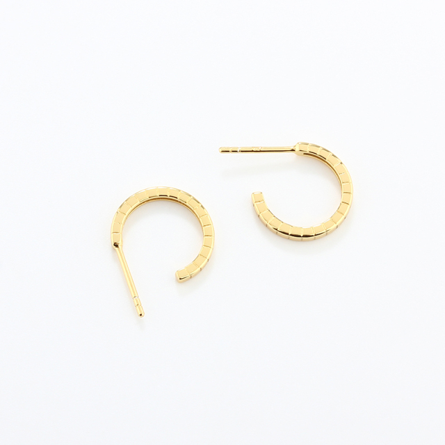 925 Sterling Silver 14mm Line Earrings Studs