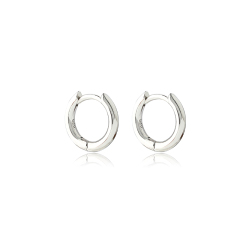 925 Sterling Silver 14mm Huggie Hoop Earrings