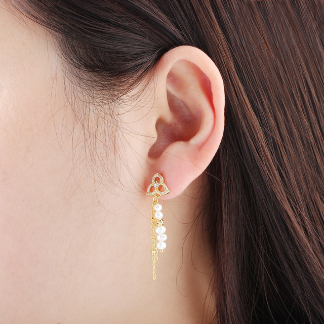 925 Sterling Silver Pearl Earrings Studs