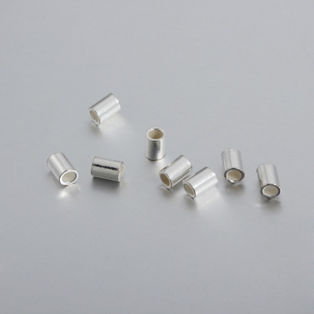 925 Sterling Silver 3.0mm Tube Beads