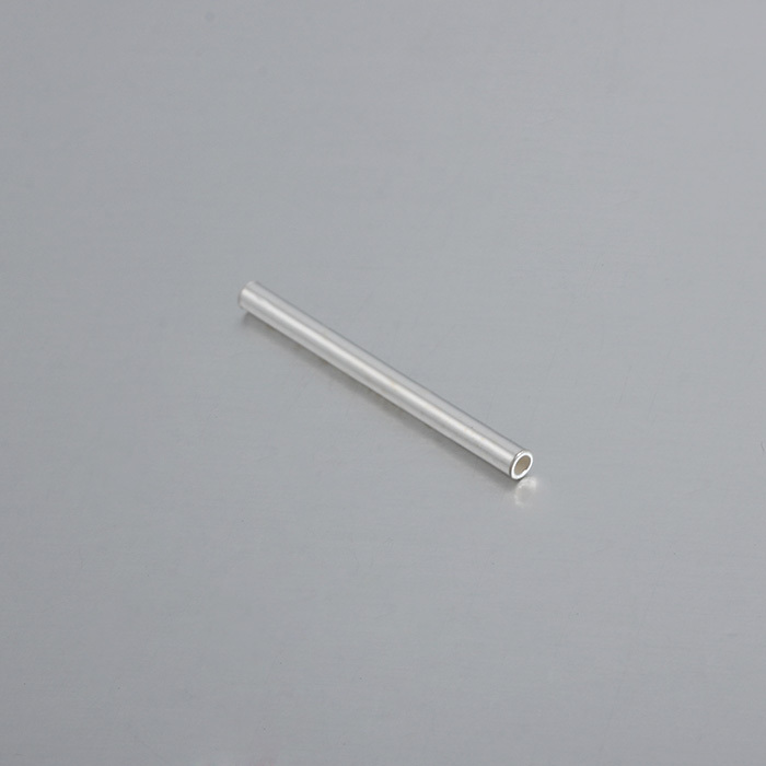 925 Sterling Silver Long Pure Tube Beads