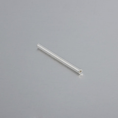 925 Sterling Silver Long Pure Tube Beads