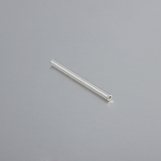 925 Sterling Silver Long Pure Tube Beads