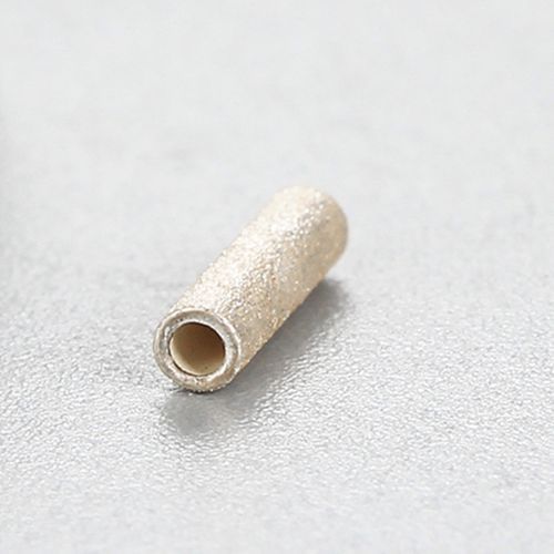 925 Sterling Silver 7mm Stardust Sand Blasting Tube Beads