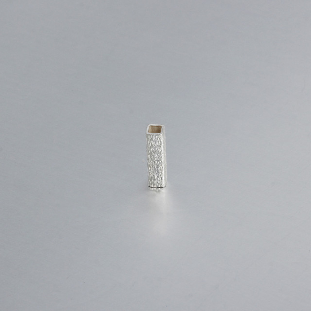 925 Sterling Silver 7mm Polish Square Tube Beads