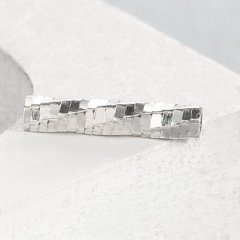 925 Sterling Silver 10.2mm Unique Spiral Cutting Tube Beads