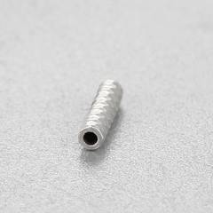 925 Sterling Silver 7*1.5mm Cutting Tube Beads