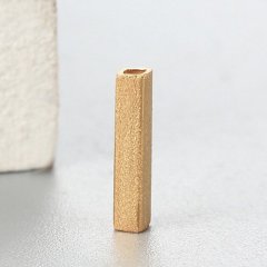 925 Sterling Silver 10*2mm Square Tube Beads
