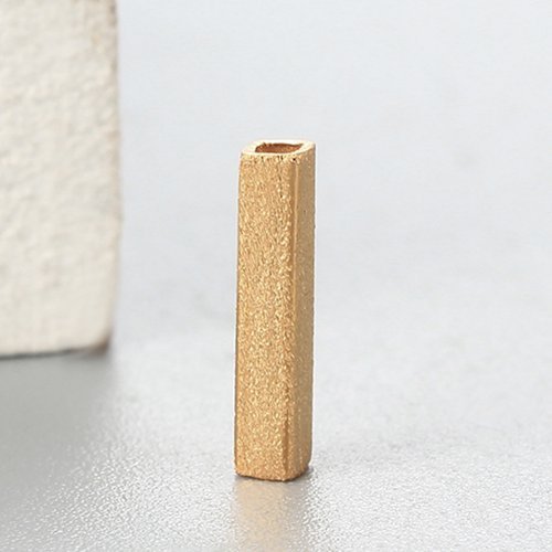 925 Sterling Silver 10*2mm Square Tube Beads