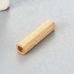 925 Sterling Silver 10*2mm Square Tube Beads