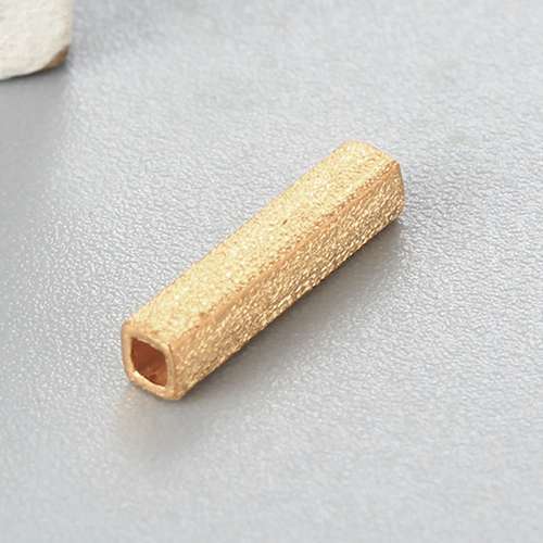 925 Sterling Silver 10*2mm Square Tube Beads