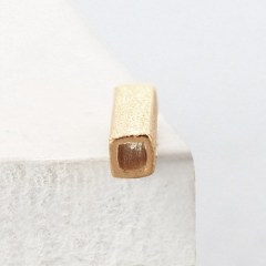 925 Sterling Silver 10*2mm Square Tube Beads