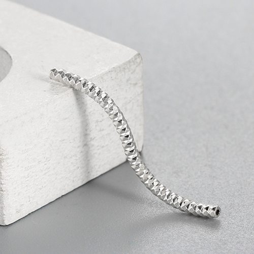 925 Sterling Silver Cutting Long Curved Tubes