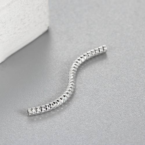 925 Sterling Silver Cutting Long Curved Tubes