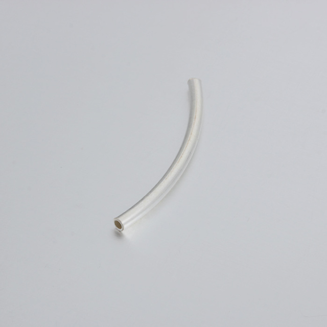 925 Sterling Silver 30mm Curved Tube Beads