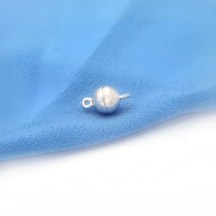 925 Sterling Silver 12Mm Ball Magnetic Clasps