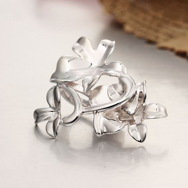 925 Sterling Silver Flowers Clasps For Pearl Necklace