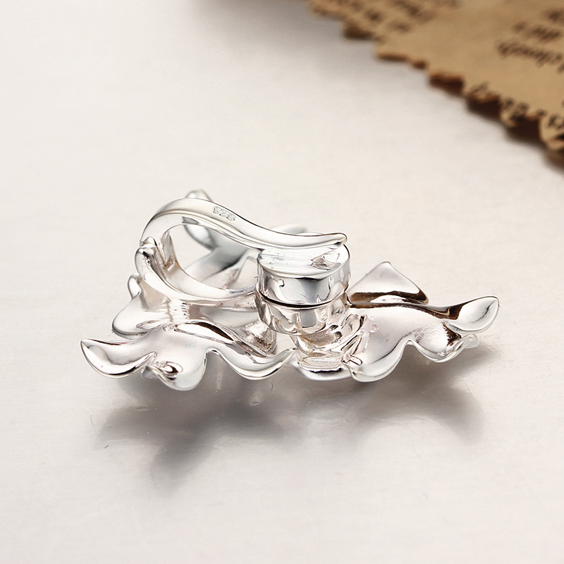 925 Sterling Silver Flowers Clasps For Pearl Necklace