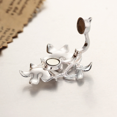 925 Sterling Silver Flowers Clasps For Pearl Necklace