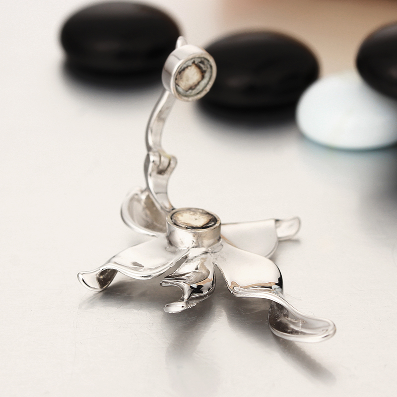 925 Sterling Silver Big Flower Magnetic Clasps