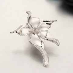 925 Sterling Silver Big Flower Magnetic Clasps