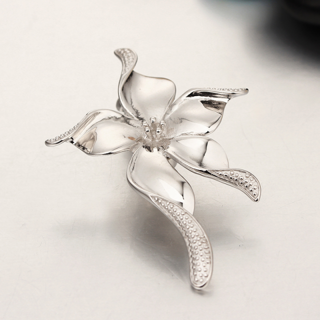 925 Sterling Silver Big Flower Magnetic Clasps