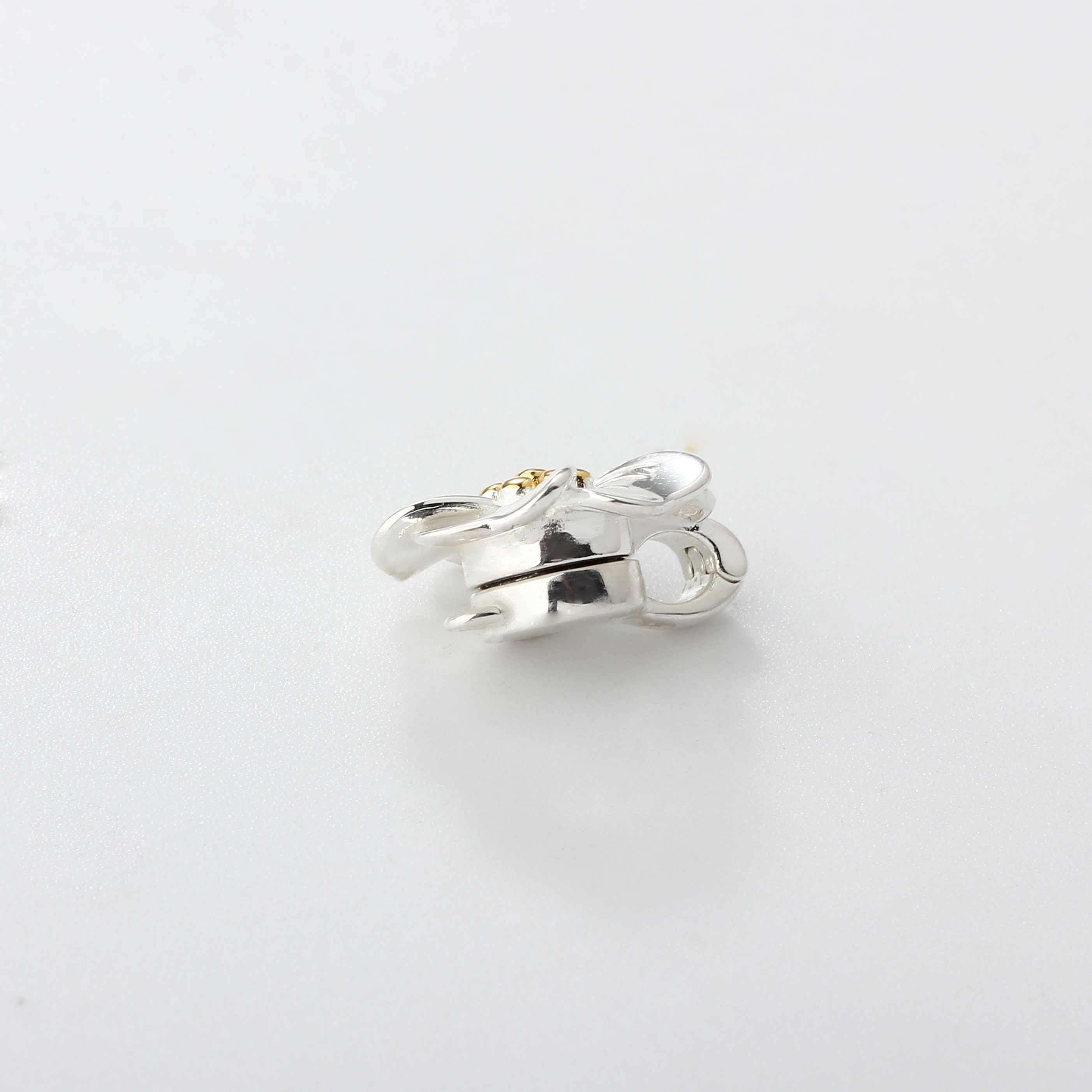 925 Sterling Silver Single Flower Magnetic Clasps