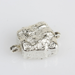 925 Sterling Silver Hammer Magnetic Clasp Jewelry Findings