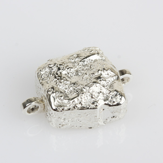 925 Sterling Silver Hammer Magnetic Clasp Jewelry Findings