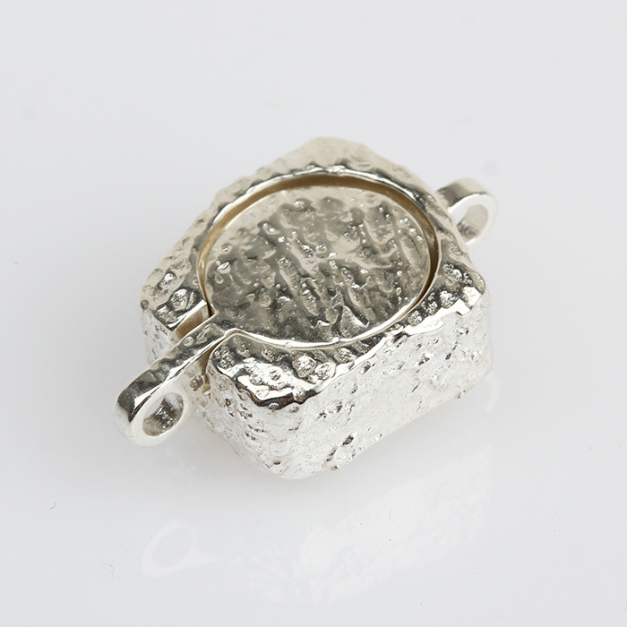 925 Sterling Silver Hammer Magnetic Clasp Jewelry Findings