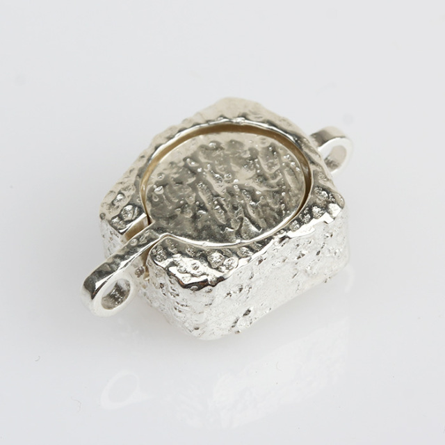 925 Sterling Silver Hammer Magnetic Clasp Jewelry Findings