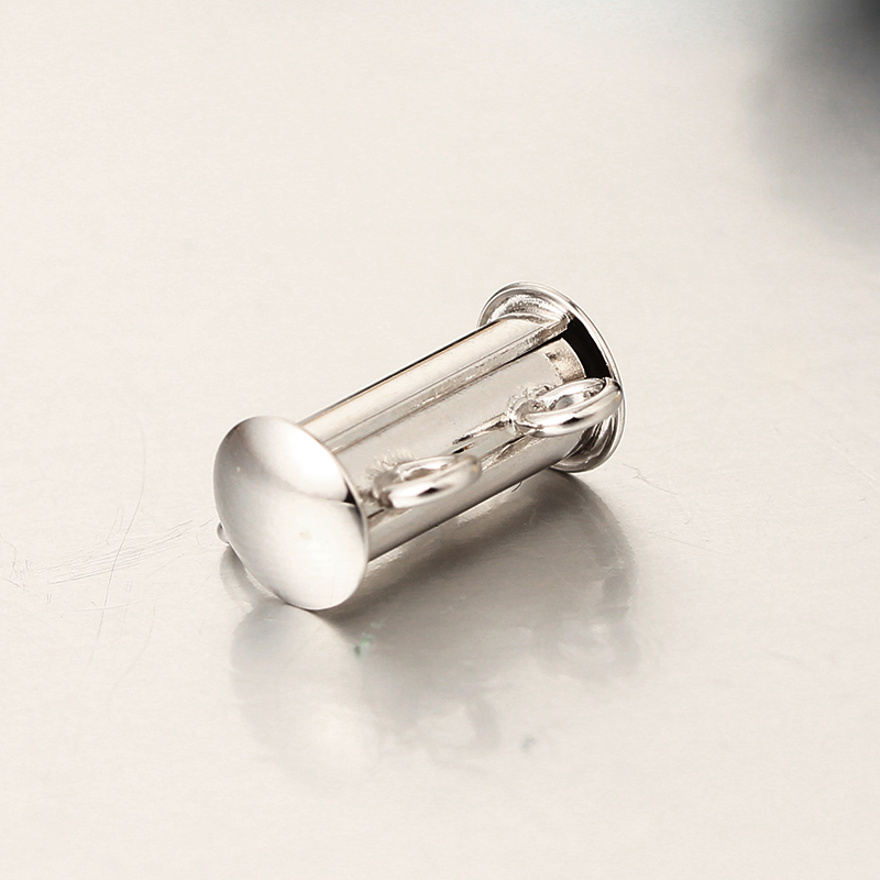 925 Sterling Silver Spring Tube Clasp-Two Rows