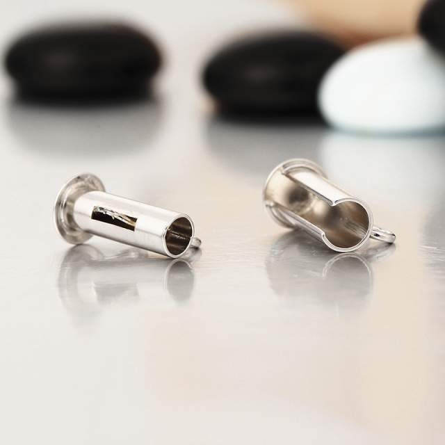 925 Sterling Silver Spring Tube Clasp-Two Rows