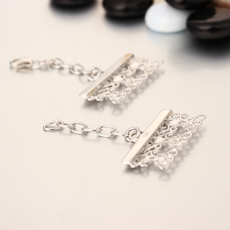 925 Sterling Silver Special Lobster Claw Clasp And Extender Chain