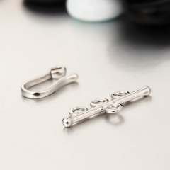925 Sterling Silver Three Rows Bracelet Clasps