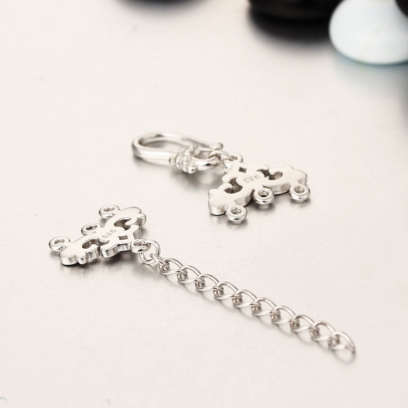 925 Sterling Silver Lobster Claw Clasp And Extender Chain