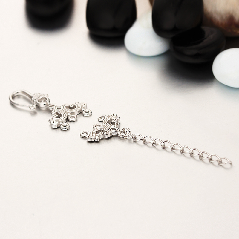 925 Sterling Silver Lobster Claw Clasp And Extender Chain