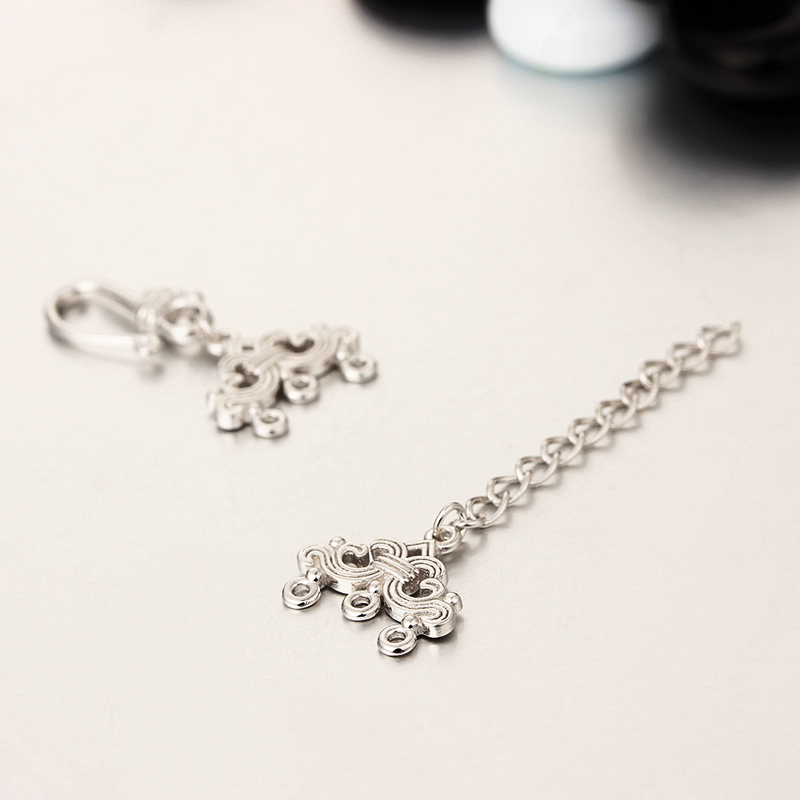 925 Sterling Silver Lobster Claw Clasp And Extender Chain