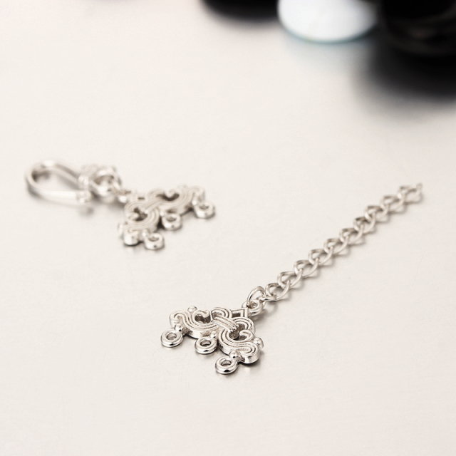 925 Sterling Silver Lobster Claw Clasp And Extender Chain