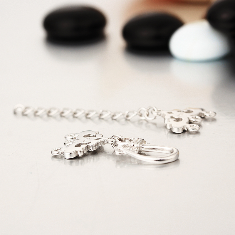 925 Sterling Silver Lobster Claw Clasp And Extender Chain