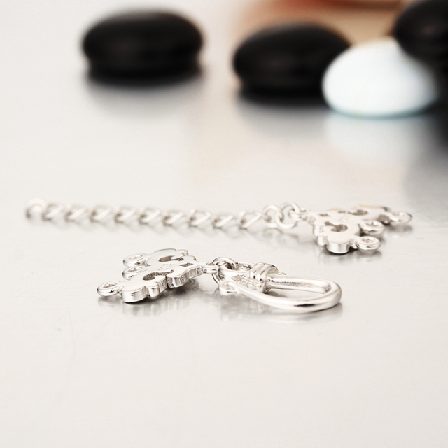925 Sterling Silver Lobster Claw Clasp And Extender Chain