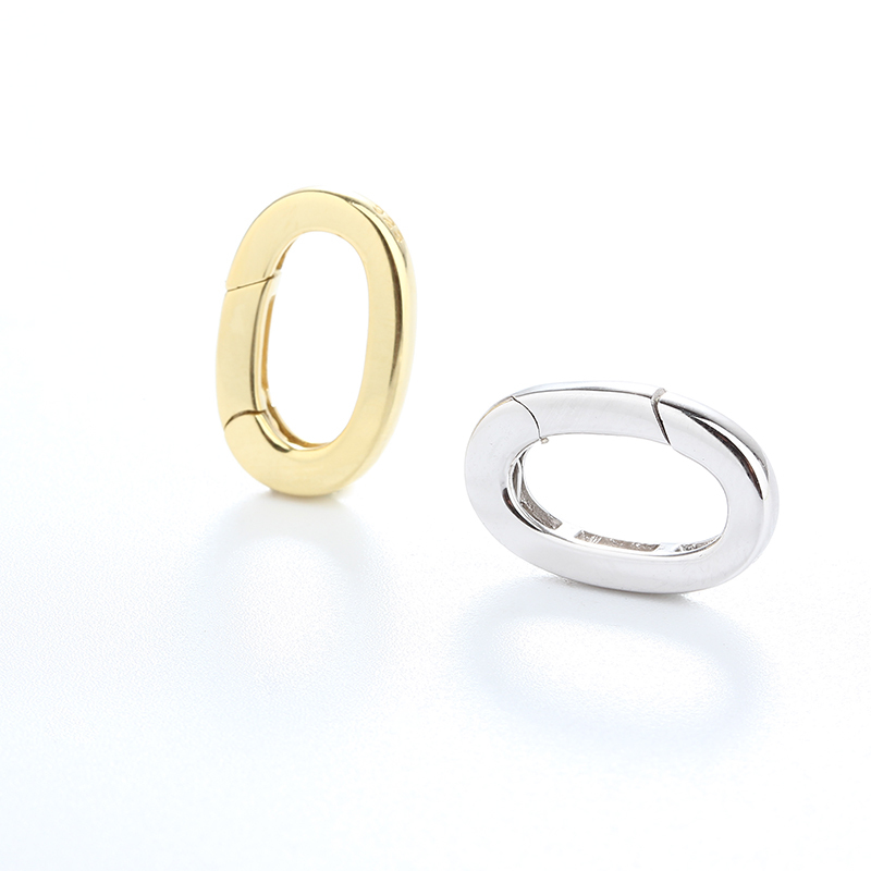 925 Sterling Silver Oval Link Clasp
