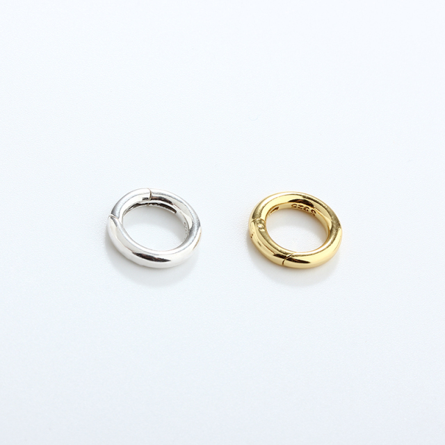 925 Sterling Silver 2.0*12Mm Round Clasp