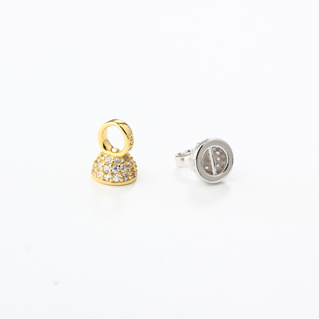 925 Sterling Silver Pearl Necklace Ending Cap
