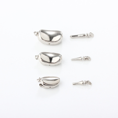 925 Sterling Silver Bullet Key Clasp
