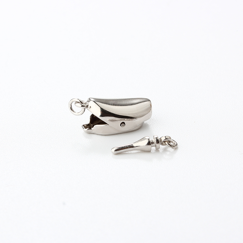 925 Sterling Silver Bullet Key Clasp
