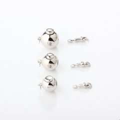 925 Sterling Silver Bullet Key Clasp